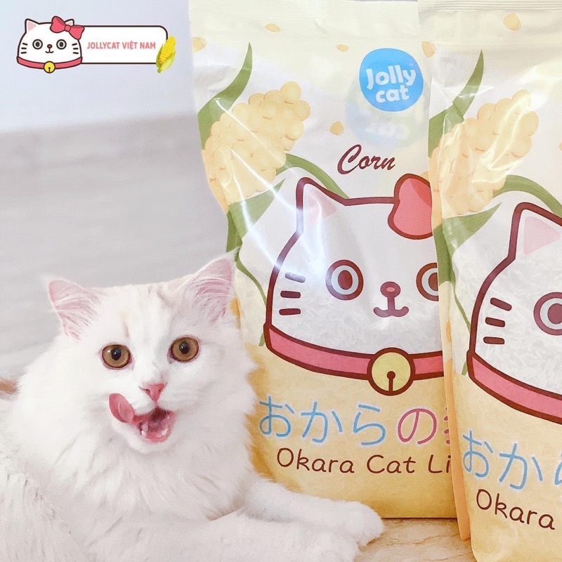 Cát đậu nành vệ sinh cho mèo JOLLY CAT / JOLLYCAT OKARA ✨ Thương hiệu Singapore ✨ - Pika Petshop
