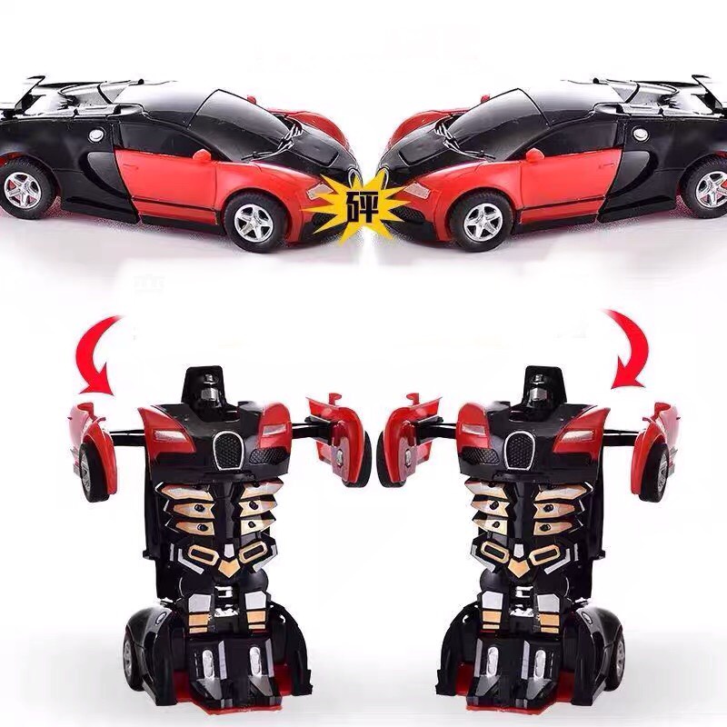 Xe ô tô đồ chơi xếp hình trẻ em, xe hơi cho bé Biến Hình Thành ROBOT TRANSFORMER Mẫu Mới 2021 Cho Bé - Robot Biến Hình
