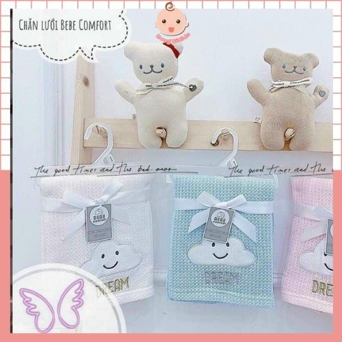 Chăn lưới Cho Bé Thoáng Khí BEBE COMFORT Sợi tre 120x76cm Chống Ngạt Cho Bé Ngủ Ngon Cao Cấp Bông Bi Kids Store