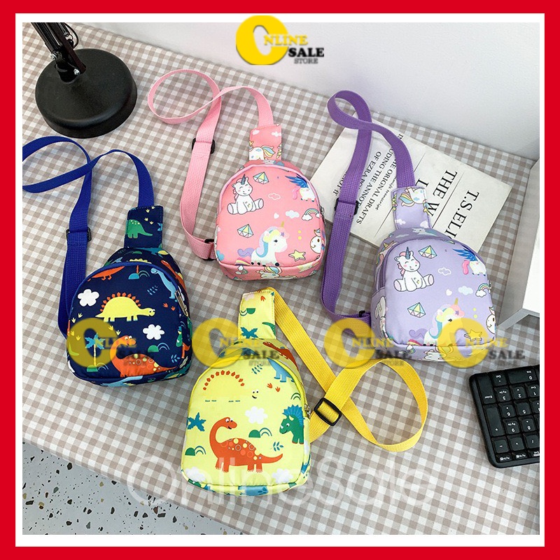Túi đeo vai tréo thời trang trẻ em balo đi chơi du lịch cho bé trai bé gái từ 2 3 4 5 tuổi