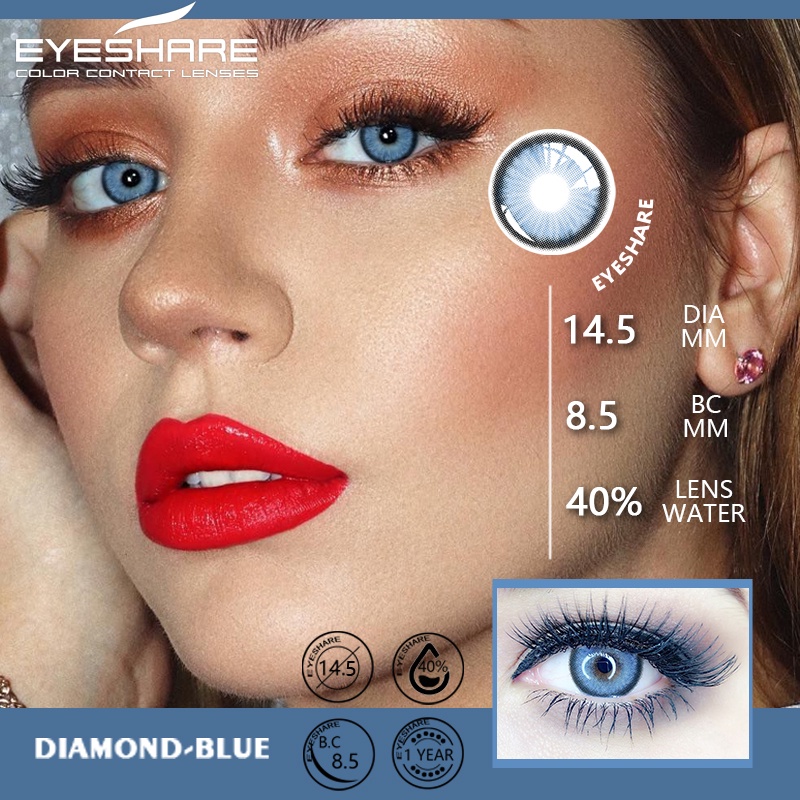 [Hàng mới về] Cặp kính áp tròng EYESHARE màu sắc giúp cho đôi mắt to hơn