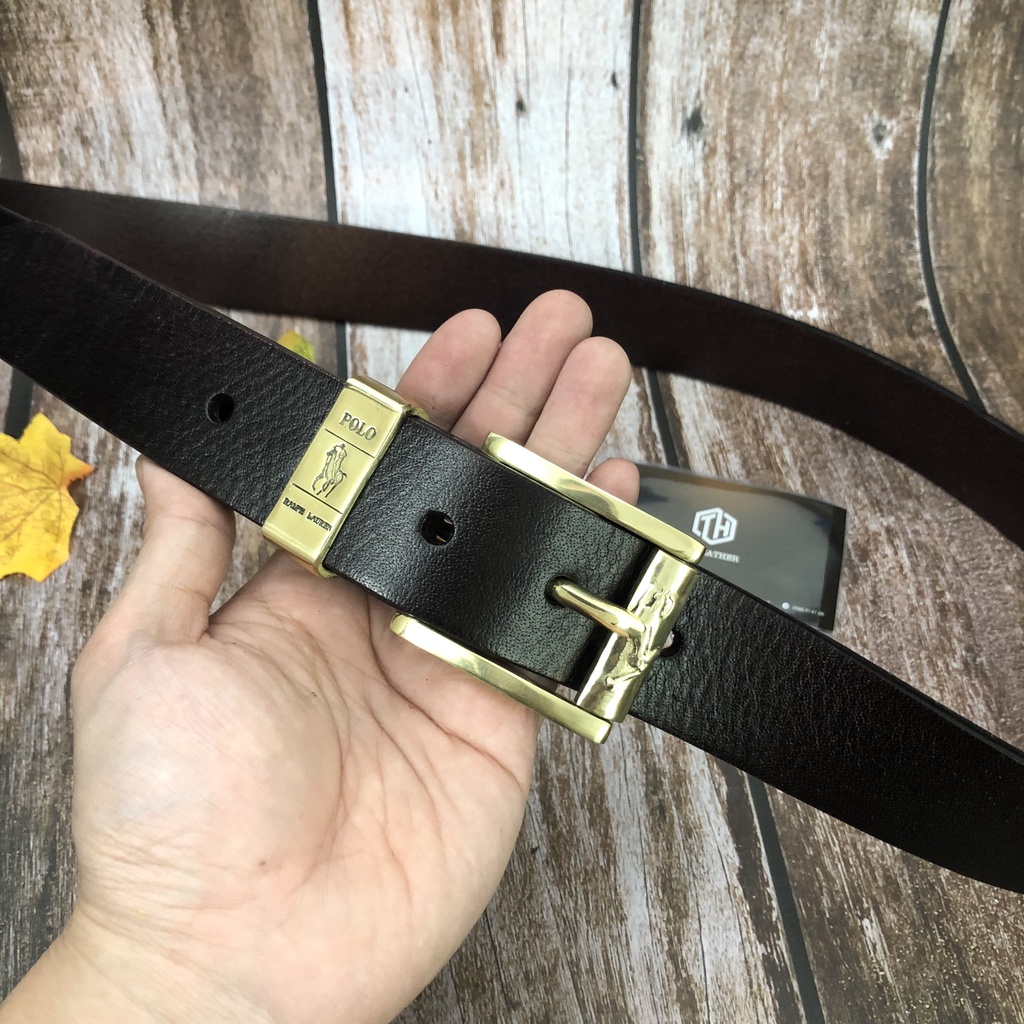 Thắt Lưng Nam Da Bò Nguyên Tấm Siêu Mềm, Dây Lưng Da Nam Loại 1 Khóa Kim Đồng Nguyên Khối, Dây Nịt Nam  - BH 24