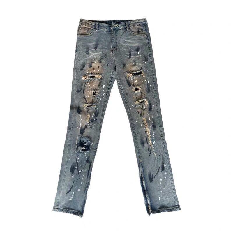 Quần jeans Dài Rách Gối Thời Trang Dành Cho Nam