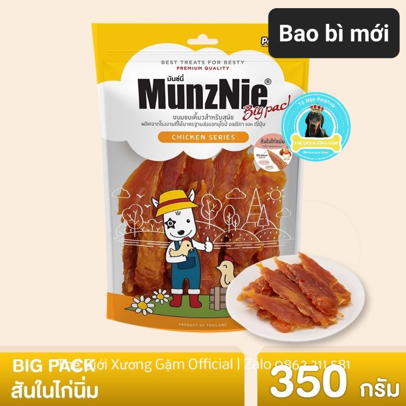 MUNZNIE ỨC GÀ PHI LÊ SẤY CHO CHÓ
