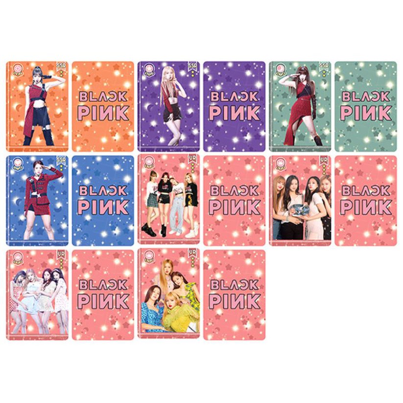 Set 5 card hologram laser Blackpink, TFBOYS Khải, Nguyên, Thiên