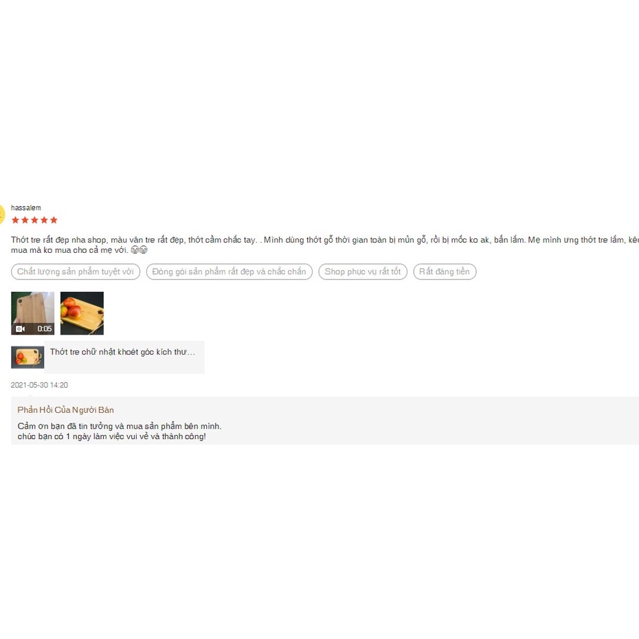 Thớt tre ép khoét góc , thớt chế biến ăn dặm an toàn cho bé - không tạo mùn, không ẩm mốc BAMVINA kích thước 26x18cm)