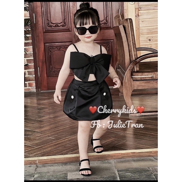 Bộ nơ dây phối cv siêu cưng 3 màu cho bé gái