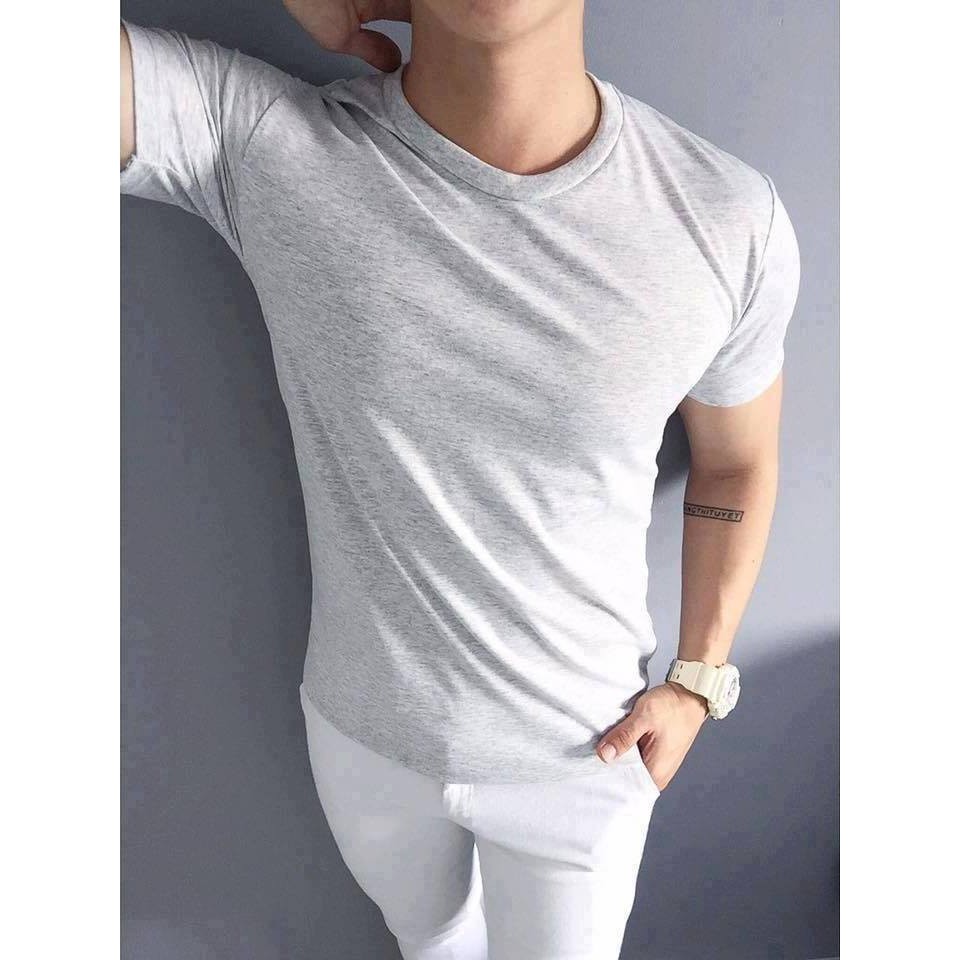 Áo Thun Nam, Áo Thun Trơn Nam Nữ Cổ Tròn Nhiều Màu - AC18 - Trongtanfashion