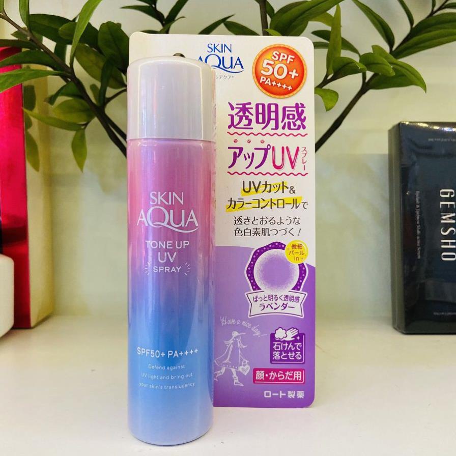 Kem Chống Nắng SKIN AQUA Nâng Tone | Xịt Chống Nắng Nội Địa Nhật Bản