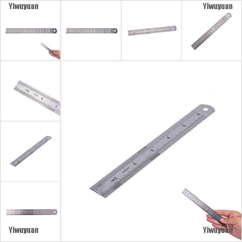 Thước đo kim loại đơn giản kích cỡ 15cm