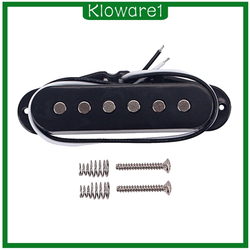 [KLOWARE1]MagiDeal 48mm Single Coil Neck Pickup for ST Electric Guitar Parts Black