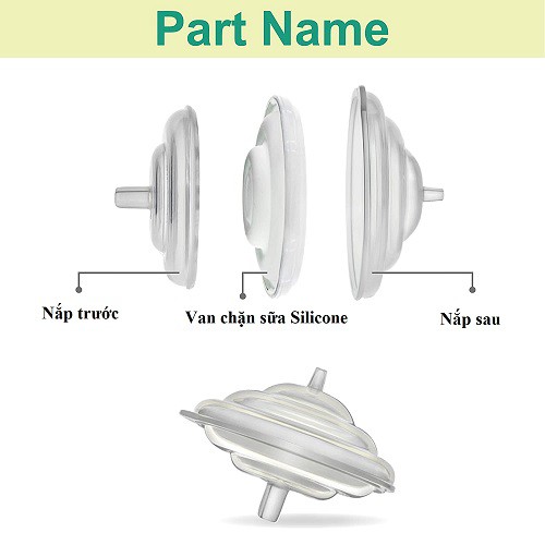 Chặn Sữa Spectra Thương Hiệu Maymom, Phụ Kiện Thay Thế Máy Hút Sữa Spectra S1 Plus, S2 Plus, M1, M2, 9S, 9Plus (1 cái)