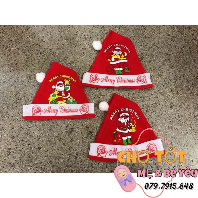 Nón Noel, Mũ Ông Gìa Noel Nỉ Cho Bé