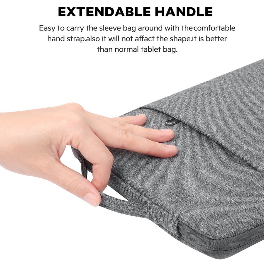 Túi Đựng Máy Tính Bảng Xiaomi RedMi Pad 10.61 &quot;2022 11-15.6 inch Chống Thấm Nước Có Khóa Kéo Đa Năng