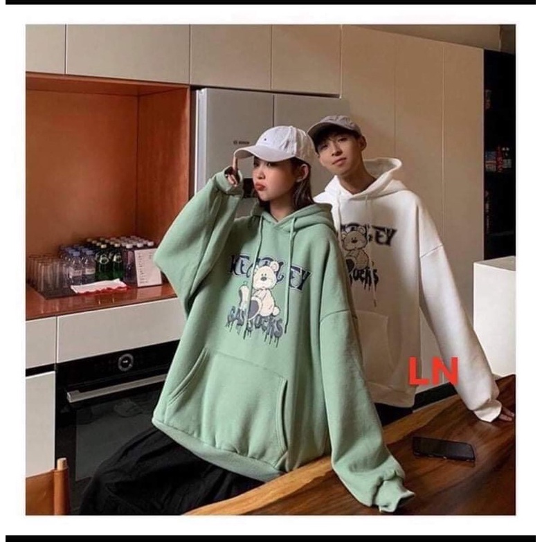 Áo hoodie 3D gấu bông LN11