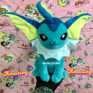Thú bông Vaporeon 24cm ko đo đuôi và tai