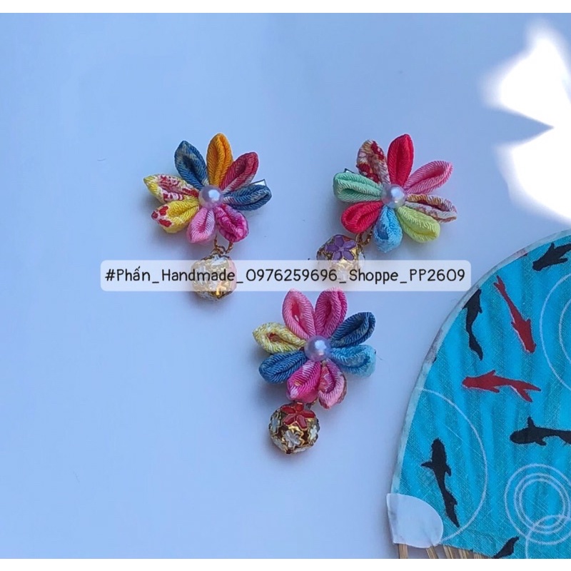 Hoa cài tóc Kanzashi loại 1 hoa nhỏ