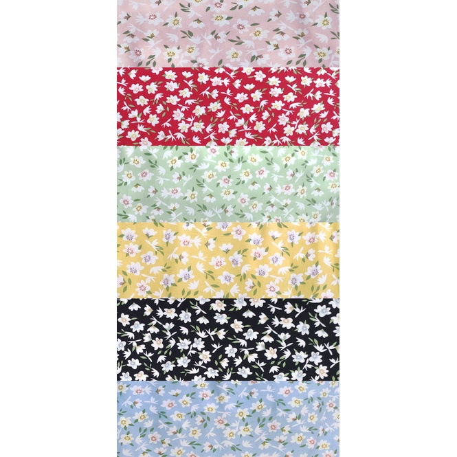 Đầm maxi hoa nhí kiểu dáng tay phồng bo chun có size bigsize Cezy D86