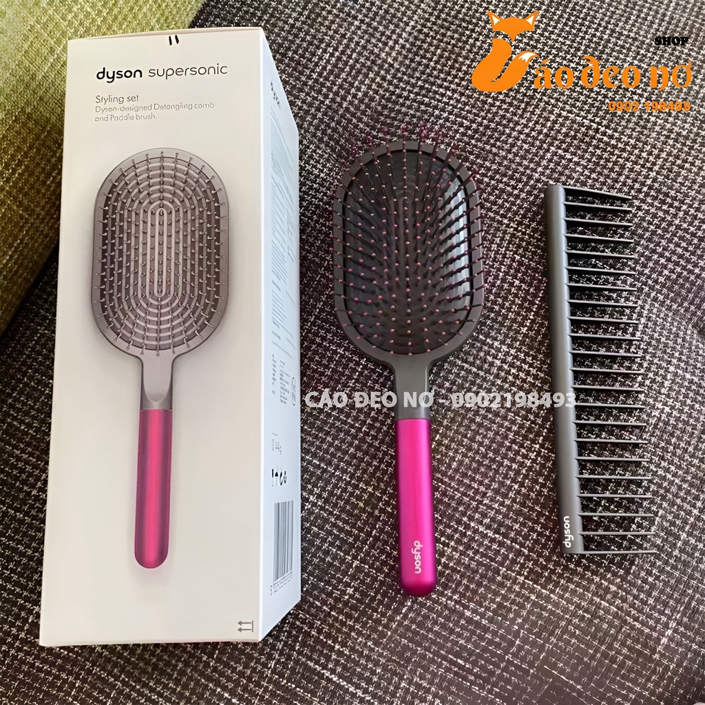 LƯỢC GỠ RỐI DYSON - CHÍNH HÃNG- Cáo đeo nơ- CÓ SẴN