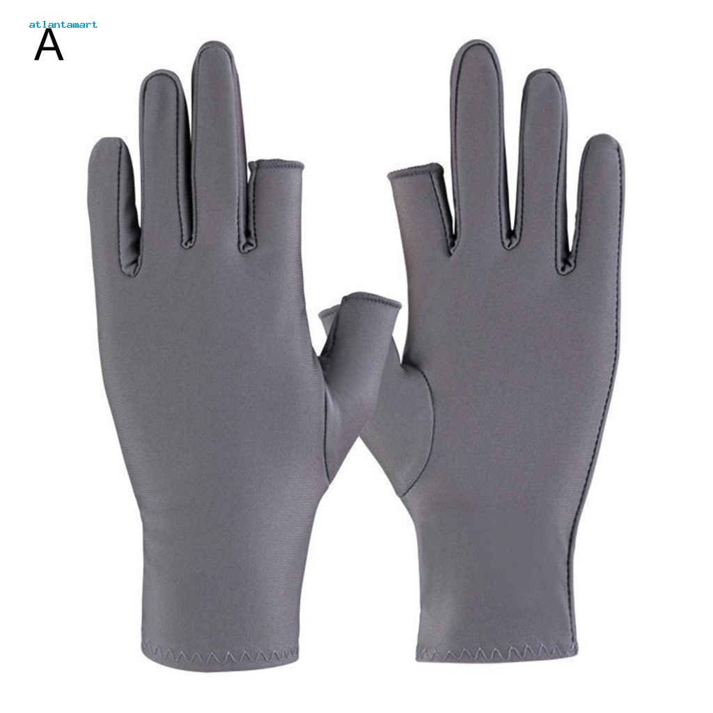 Atl| 1 Đôi Găng Tay Nửa Ngón Chống Tia UV