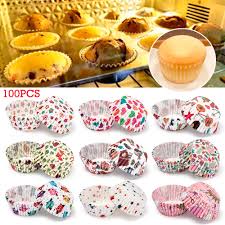 Set 100 Cốc Giấy Dùng Làm Bánh Cupcake màu dễ thương