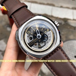 Đồng Hồ Nam [Sevenfriday - V2/01] - Automatic - Hộp Gỗ, Sách, Thẻ Bảo Hành 2 năm , Khăn, Dây Cao Su Cao Cấp Tặng Kèm