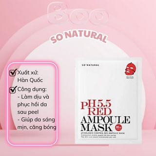 Mặt nạ dưỡng da so natural hàn quốc - tách lẻ