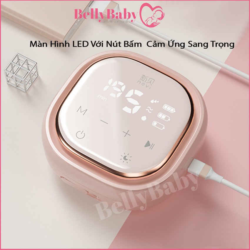 [Màn Hình Cảm Ứng LED] Máy Hút Sữa Điện Đôi Cao Cấp NEVI 180ml Công Nghệ Chống Tràn Tuyệt Đối 3 Trong 1