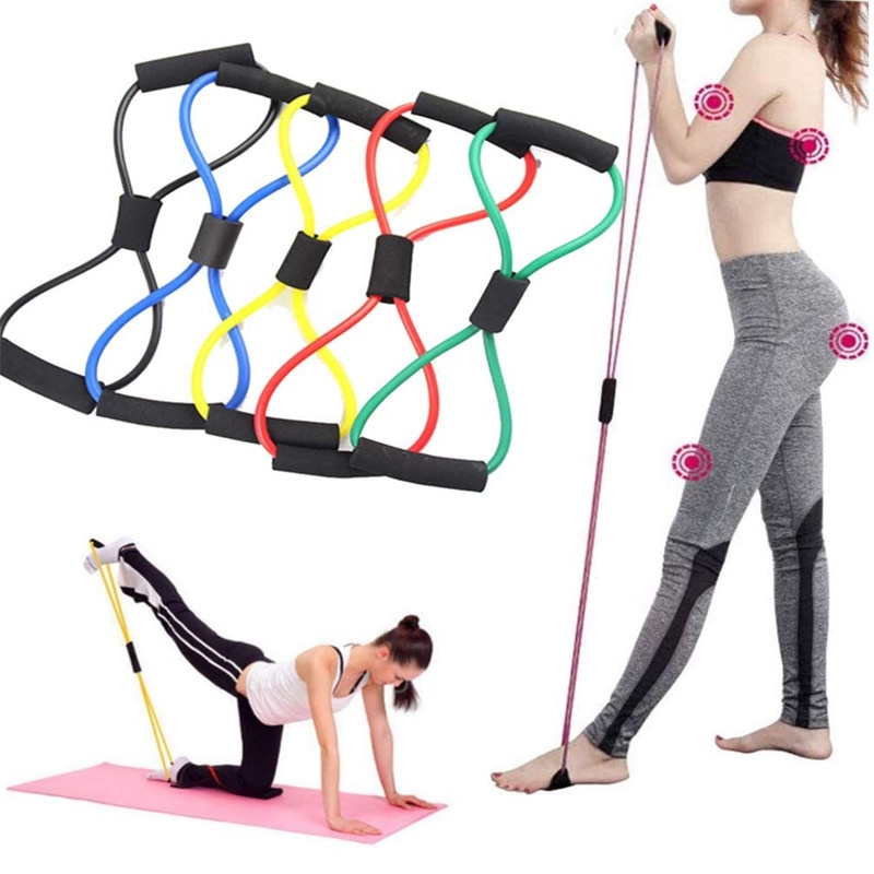 Dây Kéo Đàn Hồi Tập Thể Lực, Tập tay Đa Năng Vòng Số 8