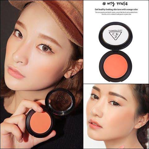 Má Hồng 3CE Face Blush che khiếm khuyết sắc màu tươi tắn