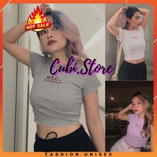 Áo Croptop Nữ ETC 3 Màu Siêu Hot - Kèm DEAL Sốc ( có ảnh thật ) - CUBI.STORE