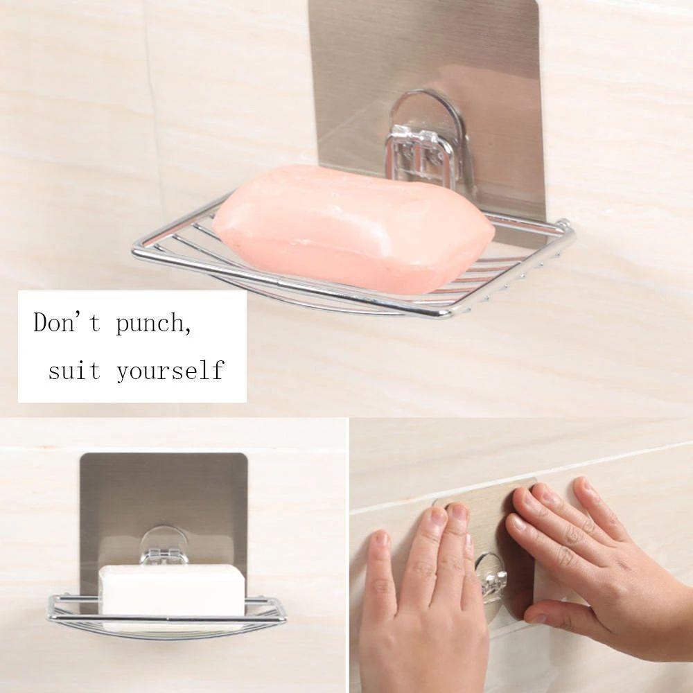 GOGOUP Khay Đựng Xà Phòng Gắn Tường Siêu Bền Tiện Dụng Cho Nhà Tắm
