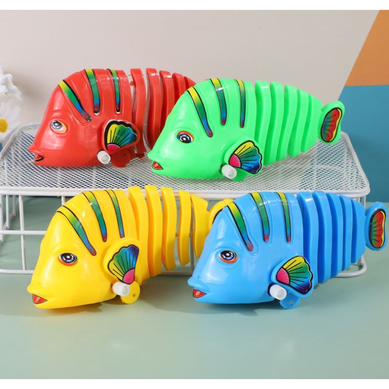 Đồ chơi Cá vặn cót ngộ nghĩnh cho bé nhiều màu
