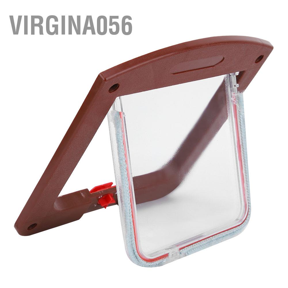 Có thể bán buôn Công tắc điều khiển PP vuông Cửa thú cưng Dog Cat Flap Màu cà phê Virgina056 Hàng giao ngay