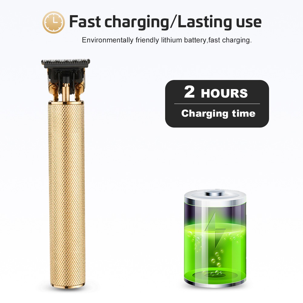 Ubeator Tông Đơ Cắt Tóc Kỹ Thuật Số 0mm Mạ Vàng Có Thể Sạc Lại Cho Nam