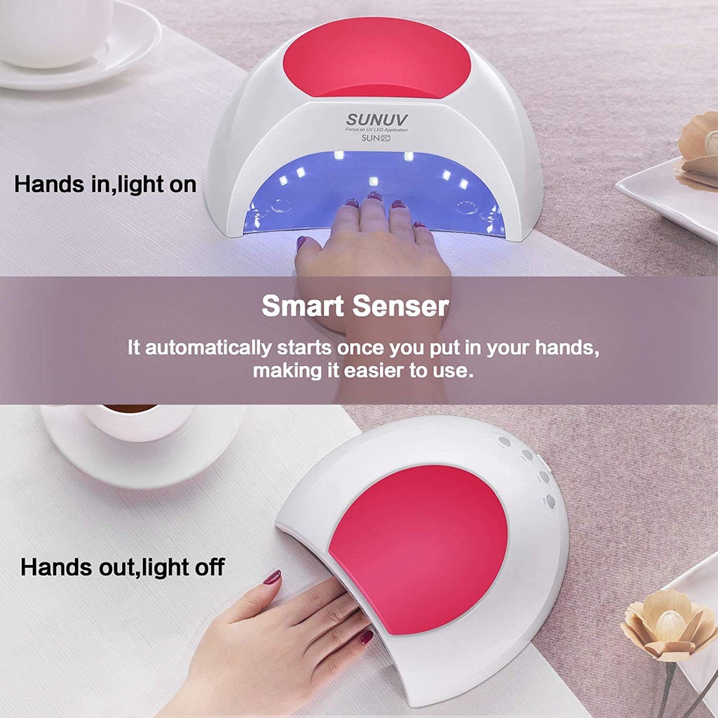 Đèn LED 4 Bóng SUN2C 33 UV Hong Khô Sơn Móng Tay Và Móng Chân