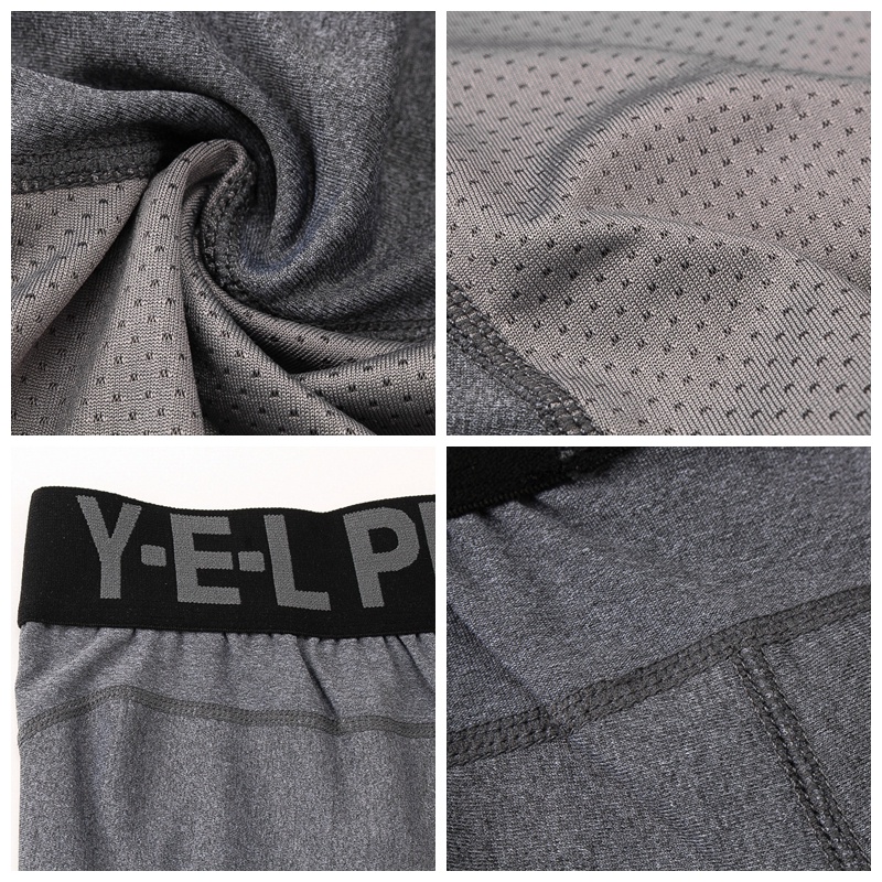 Queshark Quần Short Nén Nhanh Khô Chuyên Dụng Cho Nam Chạy Bộ Thể Thao