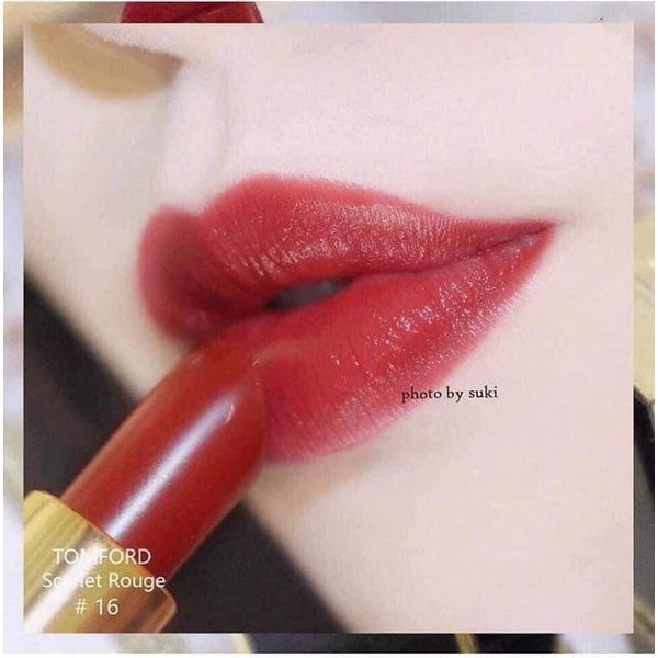 💋Son Tomford 16 💄 Scarlet Rouge Màu Đỏ tươi