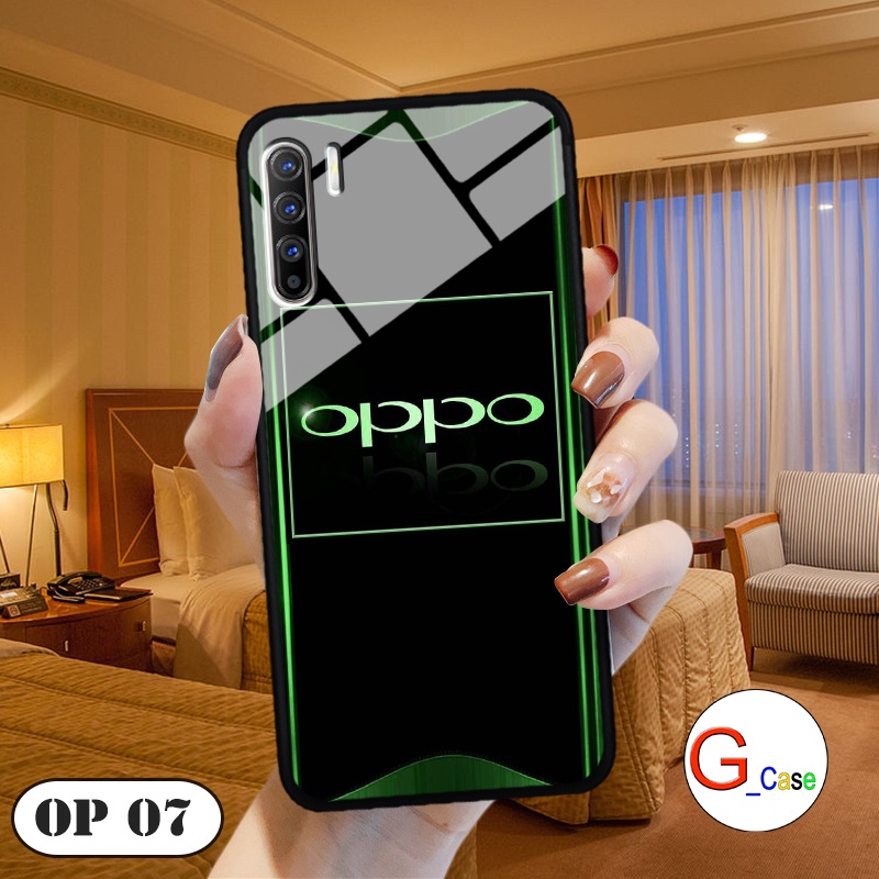 Ốp lưng Oppo Reno 3 / A91  - in hình 3D Logo điện thoại
