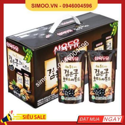 💥 ⚡ SẢN PHẨM CHÍNH HÃNG 💥 ⚡ Sữa Óc Chó Đậu Đen Hạnh Nhân Sahmyook Foods Hàn Quốc, Hộp 20 gói *195ml 💥 ⚡