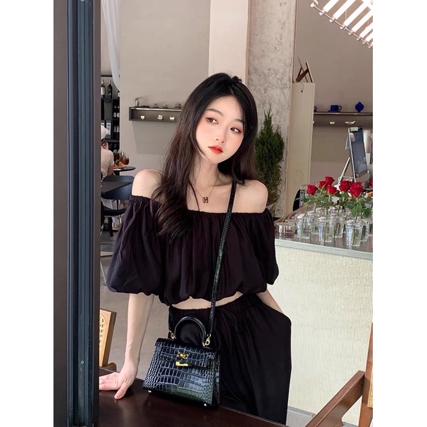 SET LỤA SUÔNG TRỄ VAI ULZZANG