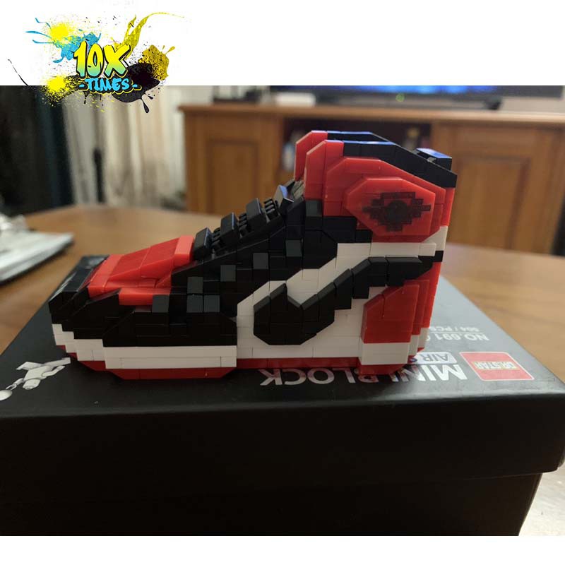 Mô hình lắp ráp 3d giày sneaker thể thao bóng rổ logo nổi  quà tặng bạn trai, trẻ em, quà tặng sinh nhật