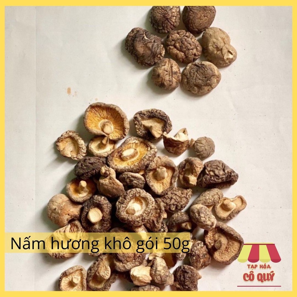 Nấm hương khô gói 50g, nấm đông cô - Tạp hóa cô Quý (M52)