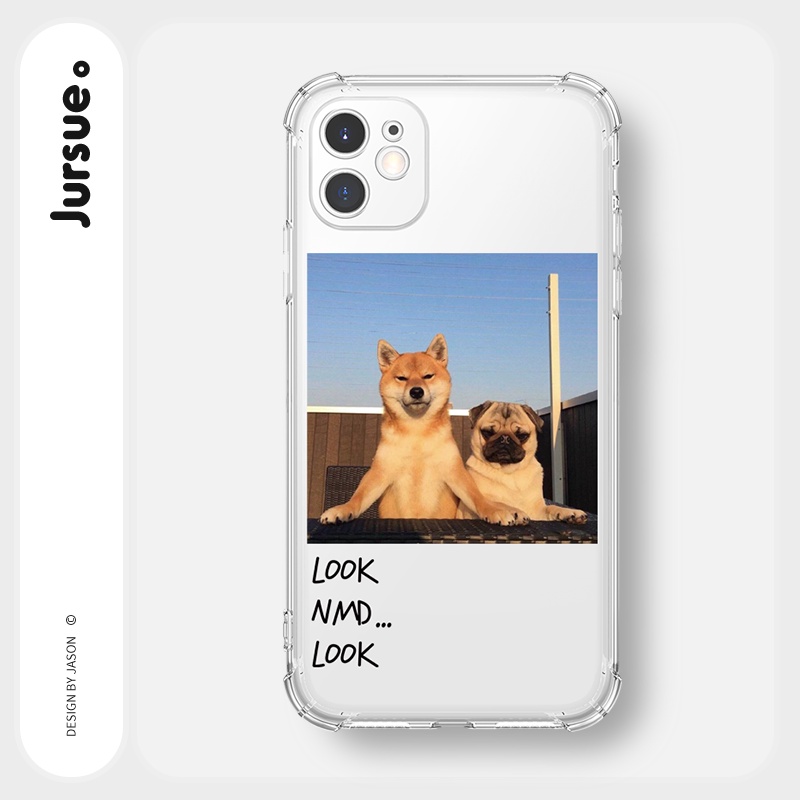 Ốp lưng JURSUE chống sốc hoạt hình dễ thương đẹp cho iPhone 13 12 11 Pro Max SE 2020 X XR XS ip 8 7 6 6S Plus kute Y40