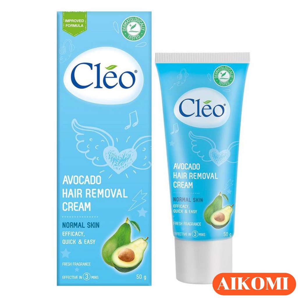 Kem Tẩy Lông Cho Da Thường Cleo Avocado Hair Removal Cream Normal Skin