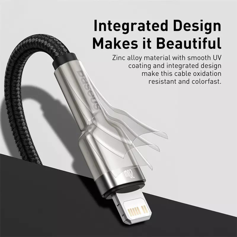 Cáp Sạc Nhanh Baseus Đầu USB C Sang Lighting 20W Dành Cho Iphone 12