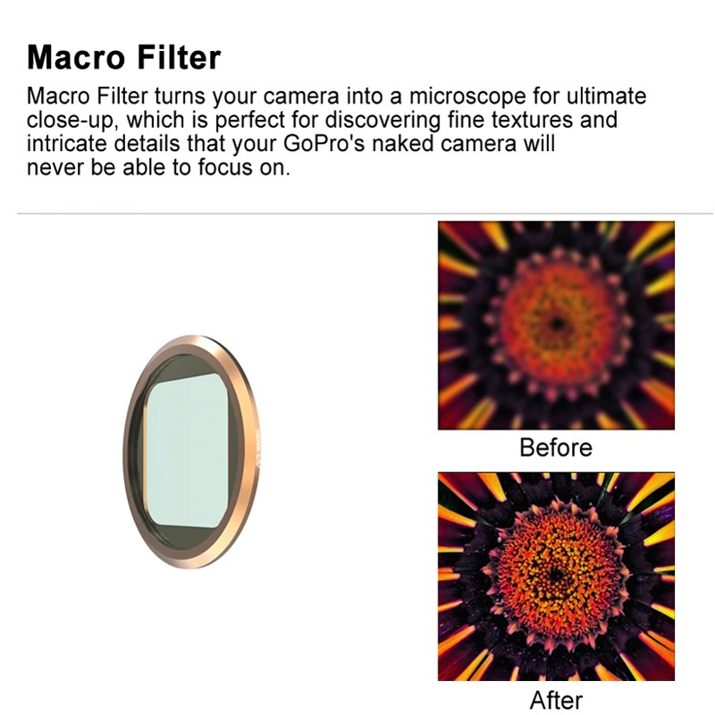 Filter UV - Filter ND - Filter Macro cho Gopro 8 Black