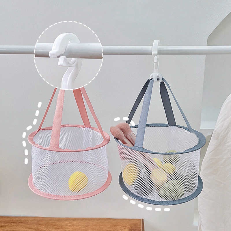 Túi Lưới Phơi Khô Cọ Trang Điểm Chống Gió Thoáng Khí Có Thể Gấp Gọn Tiện Lợi