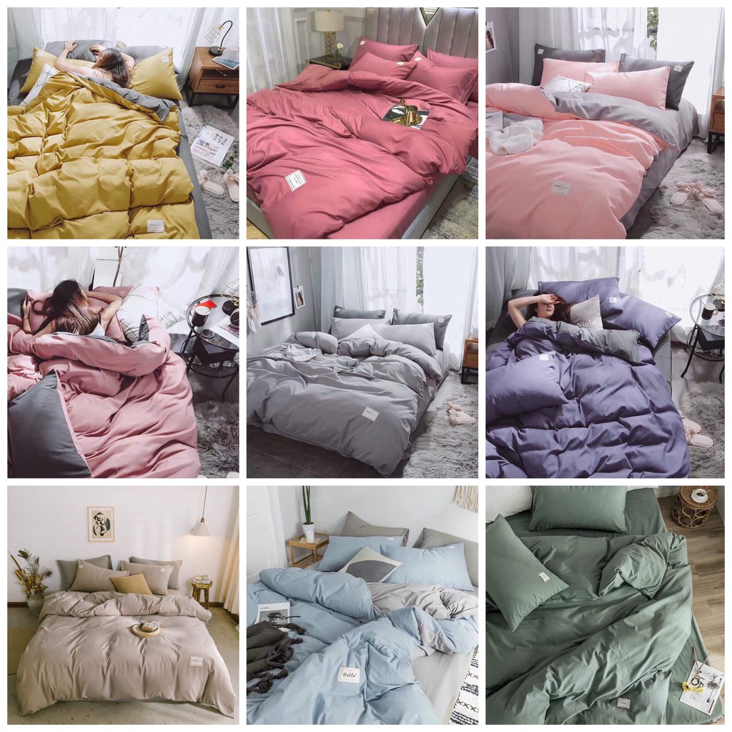 Bộ Chăn Ga Gối Cotton Đũi Tici 5 Món Hàn Quốc Cao Cấp Các Mẫu Mới