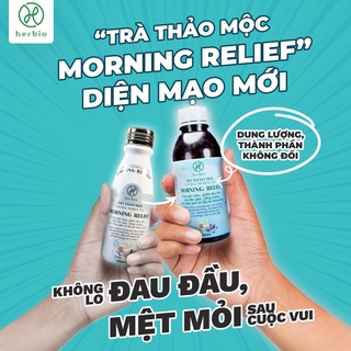 [LỐC 6 CHAI] Trà Giải Rượu Thảo Mộc Herbio Morning Relief - GIẢI RƯỢU, GIẢI ĐỘC GAN, LẤY LẠI NĂNG NƯỢNG